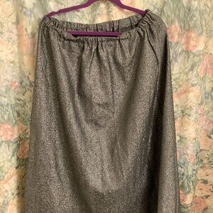 Vintage Silver Maxi Skirt